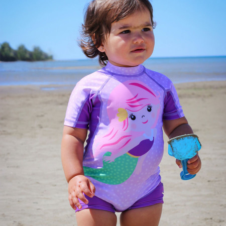 Bañador con manga larga de Zoocchini, con protección solar UPF 50+ durante todo el día.