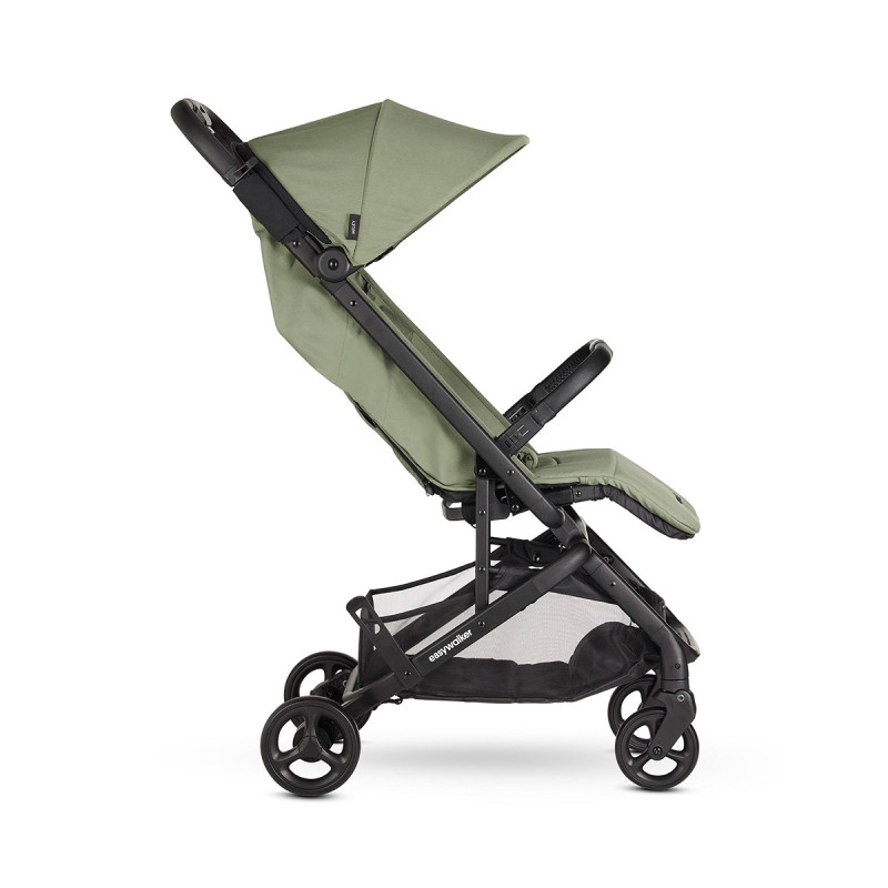 Silla de paseo Miley 2 de Easywalker en color sage green. Vista lateral.