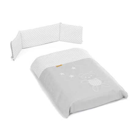 Textil bear gris para la minicuna Doco Sleeping 90 x 50 cm.