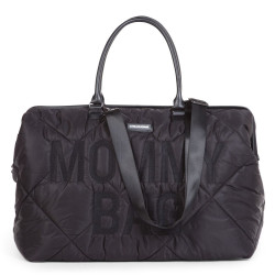 Bolso Mommy Bag de Childhome, en color negro acolchado. 2