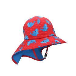 Gorro bebé con protección UPF 50+ DE Zoocchini, modelo cocodrilo. 2