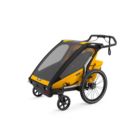 Remolque doble Chariot Sport de Thule, cómodo para poder correr o pasear. Tiene un gran rendimiento.