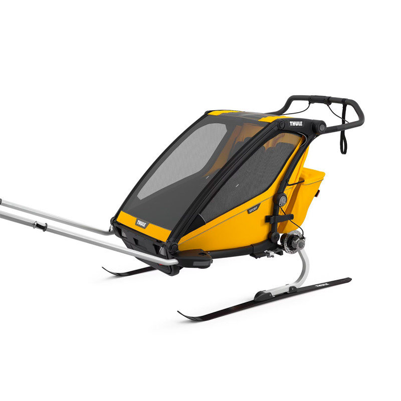 Remolque doble Chariot Sport de Thule, posibilidad de añadir el kit de esquí (se compra por separado)