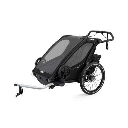 Remolque doble Chariot Sport de Thule en color black on black.