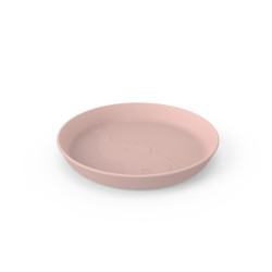 Plato infantil Kiddish Elphee de Done by Deer en color rosa.