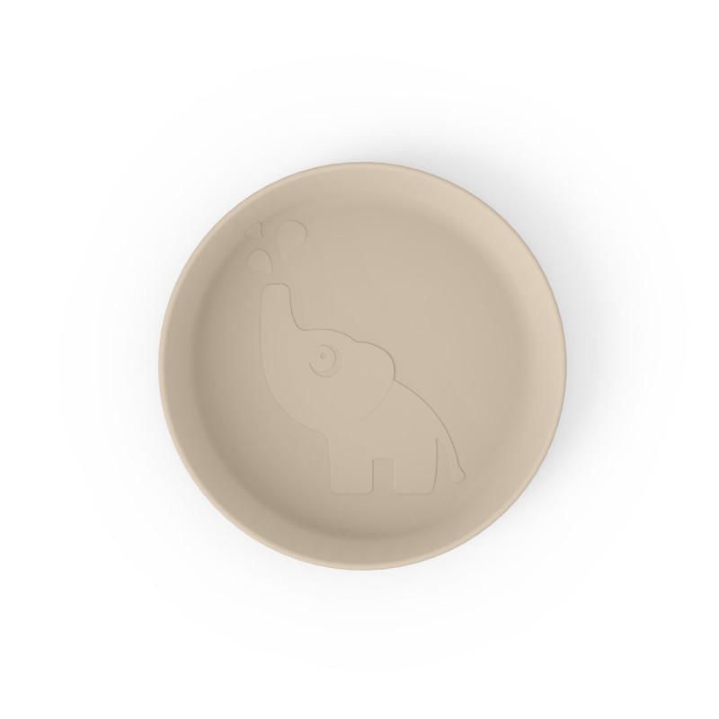 Plato infantil Kiddish Elphee de Done by Deer, superficie mate sedosa.