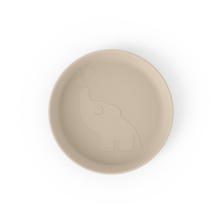 Plato infantil Kiddish Elphee de Done by Deer, superficie mate sedosa.