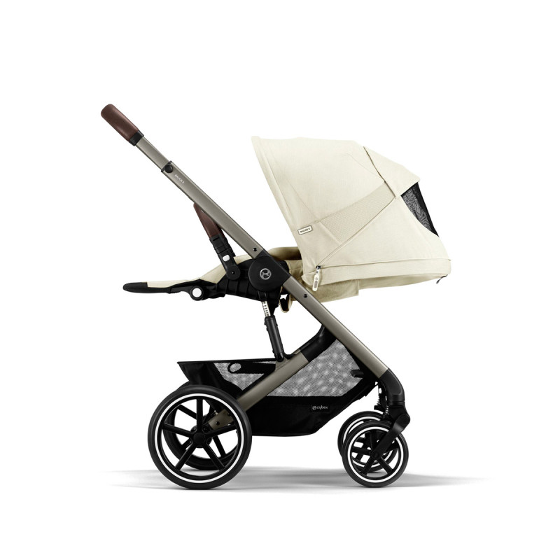 Silla de paseo Cybex Balios S Lux 2023, se puede ajustar totalmente en horizontal, ergonómica desde el nacimiento.
