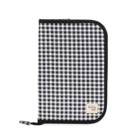 Portadocumentos de la colección I Love Vichy de Walking Mum, color negro.