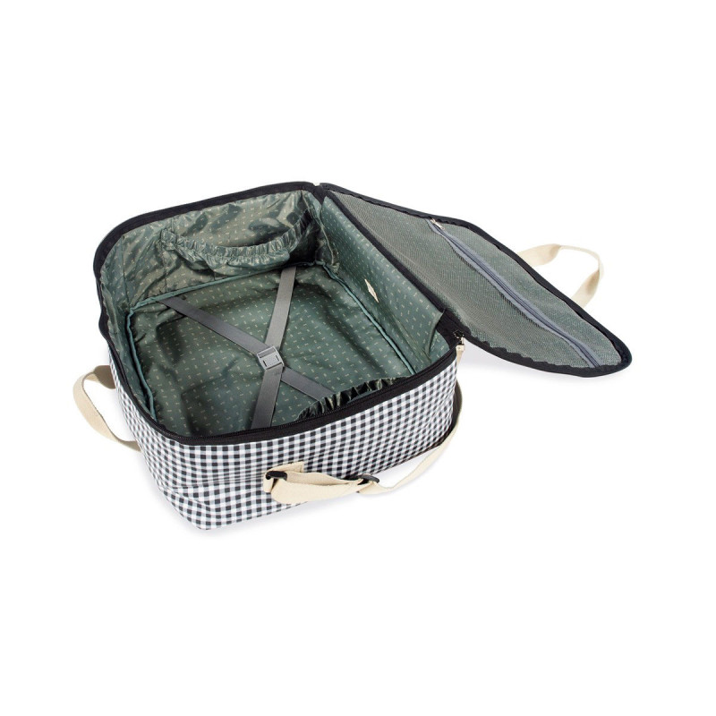 Maleta I love vichy de Walking Mum, un espacio cómodo para transportar todo lo necesario para ti, el padre y el niño.