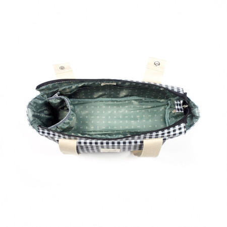 Bolso organizador de la colección I love vichy de Walking Mum, con varios bolsillos, exteriores e interiores.