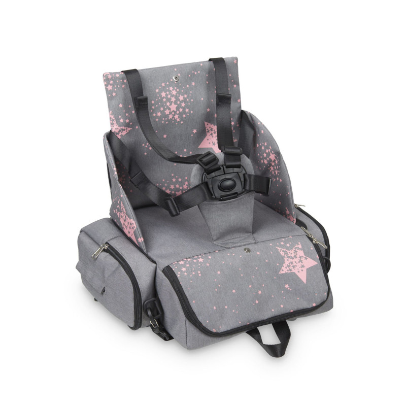 Mochila elevador Booster Stars de MS en su versión trona portátil.
