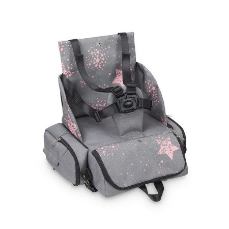 Mochila elevador Booster Stars de MS en su versión trona portátil.