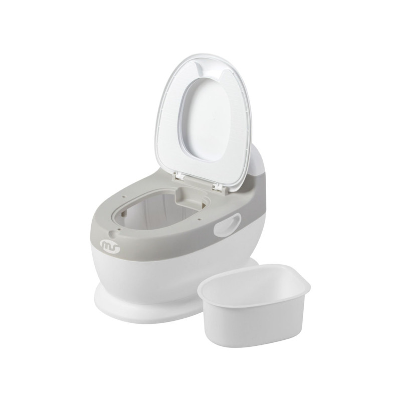 Orinal Baby Potty Plus de MS. Fácil de limpiar con un recipiente interior extraíble.