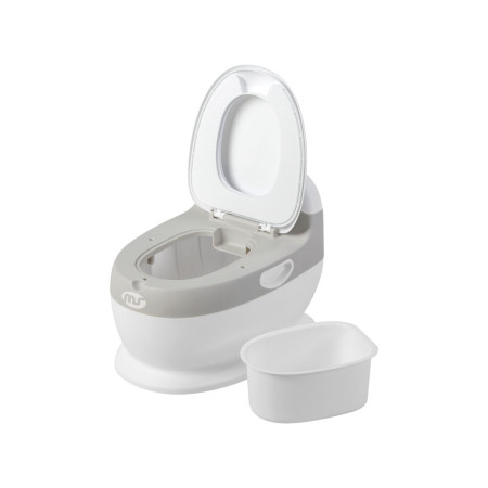 Orinal Baby Potty Plus de MS. Fácil de limpiar con un recipiente interior extraíble.