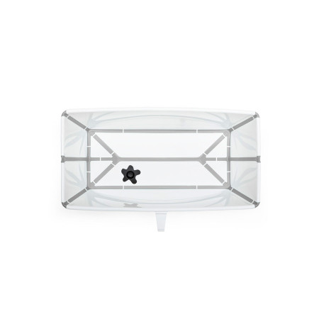 Flexi bath X large Stokke, color blanco gris, vista desde arriba.