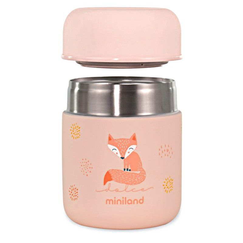 Termo para sólidos Food Thermy MINI Candy 280 ml de Miniland, con doble pared de acero y exclusiva capa de cobre.