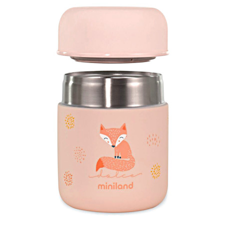 Termo para sólidos Food Thermy MINI Candy 280 ml de Miniland, con doble pared de acero y exclusiva capa de cobre.