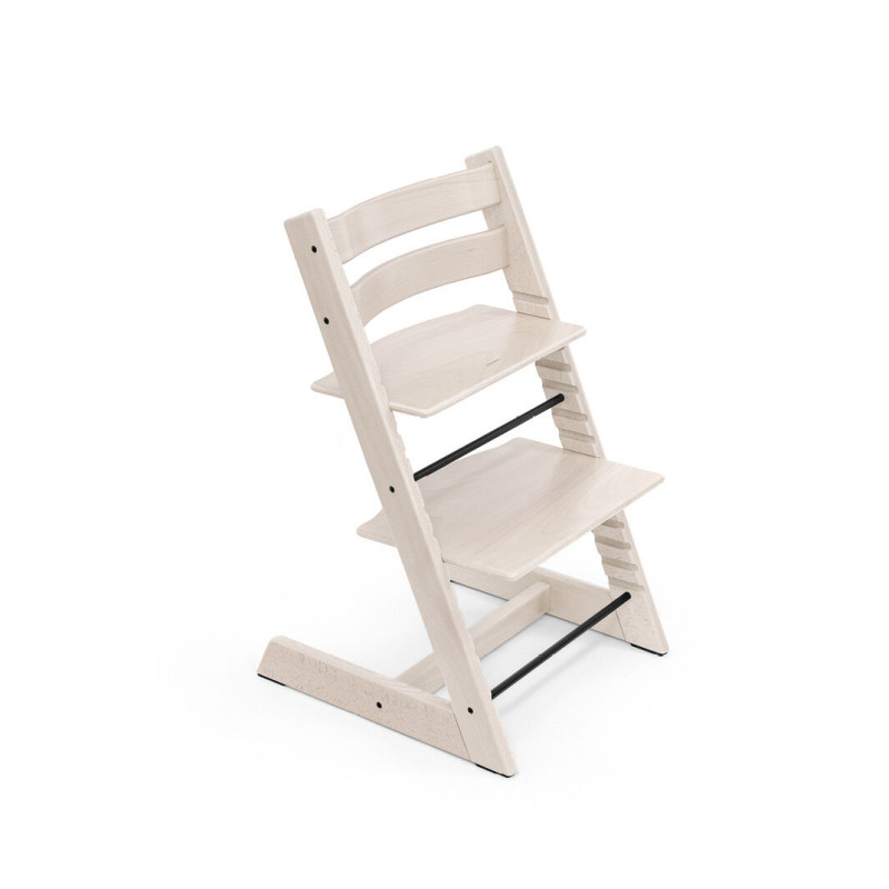 Trona evolutiva Stokke Tripp Trapp en color blanco roto, whitewash.