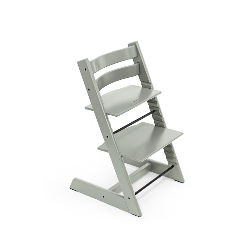 Trona Tripp Trapp de Stokke con baby set en el color glacier green.