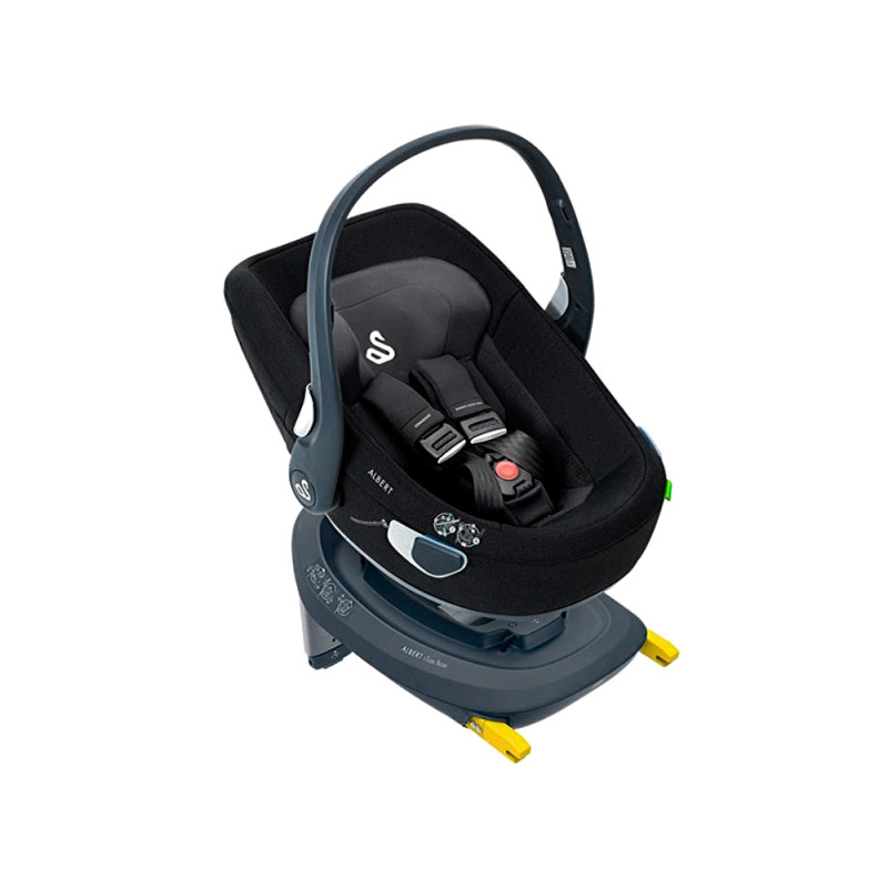 Silla de coche grupo 0 Albert i-Size de Swandoo en color chia black.