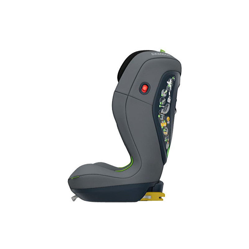 Silla de coche para niños, Charlie i-Size de Swandoo, con guías para su correcta estación del cinturón de seguridad.