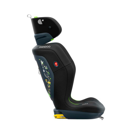 Silla de coche para niños, Charlie i-Size de Swandoo en color chia black.