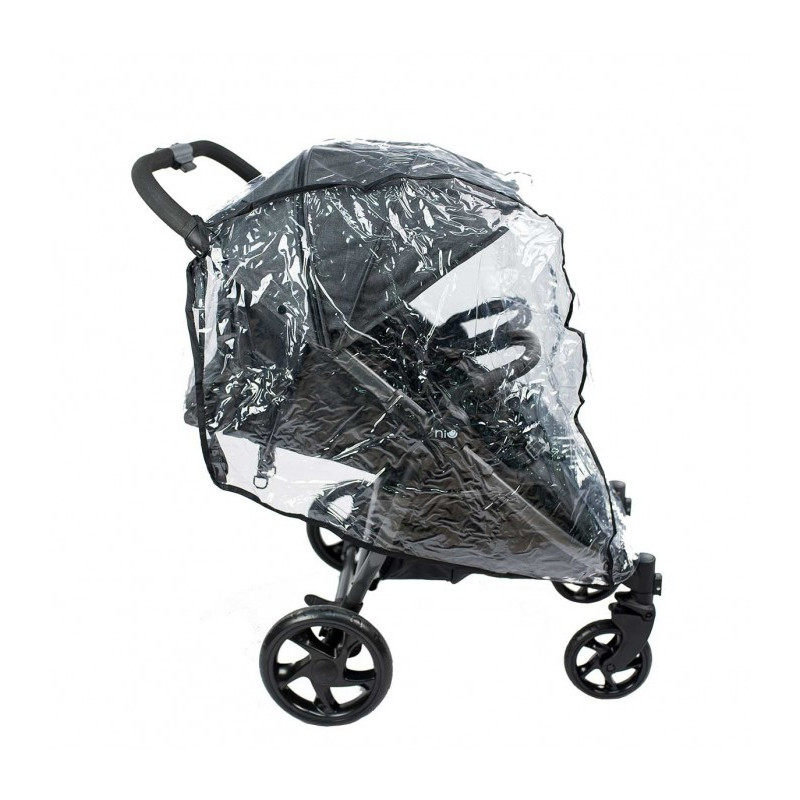 niu vent twin plástico de lluvia silla gemelar