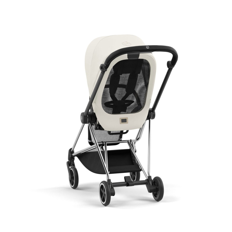 Silla de paseo Mios Platinum de Cybex, con respaldo transpirable de malla.