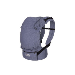 Mochila portabebé E-Carrier de Quokkababy en color blue vibes.