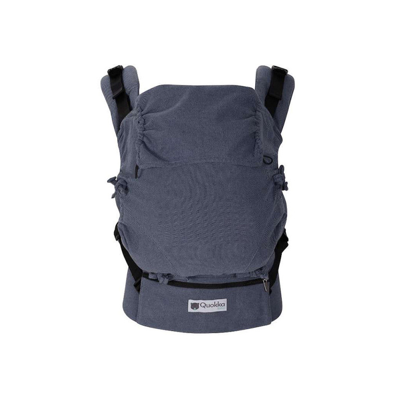 Mochila portabebé E-Carrier de Quokkababy, con cinturón acolchado para un ajuste cómodo y un bolsillo con cremallera.