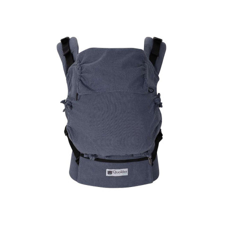 Mochila portabebé E-Carrier de Quokkababy, con cinturón acolchado para un ajuste cómodo y un bolsillo con cremallera.