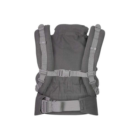 Su sistema de doble ajuste permite configurar la mochila en tamaño Baby o Toddler, sin necesidad de tallas ni reductores.