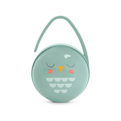 Portachupetes duo Premium Owl de Suavinex en color beige. 2