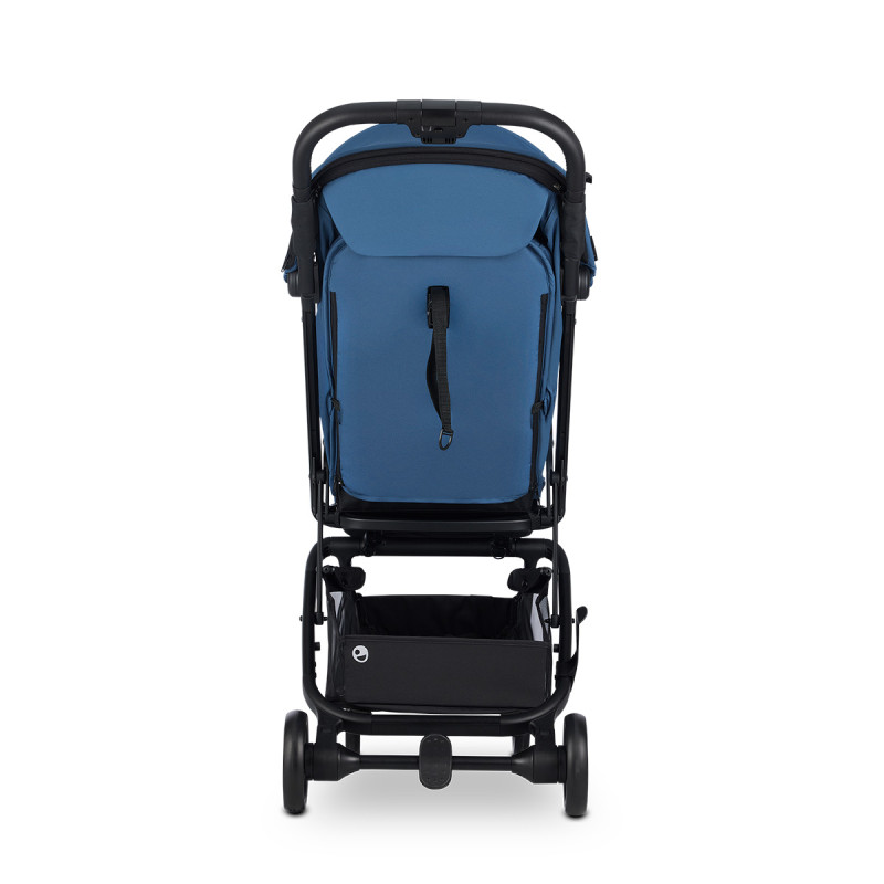 Silla de paseo Miley 2 de Easywalker, vista trasera. Las telas son repelentes al agua y proporcionan UPF 50+.