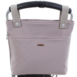 Bolso talega Neopreno de Uzturre en color menta y asas color piedra. 2