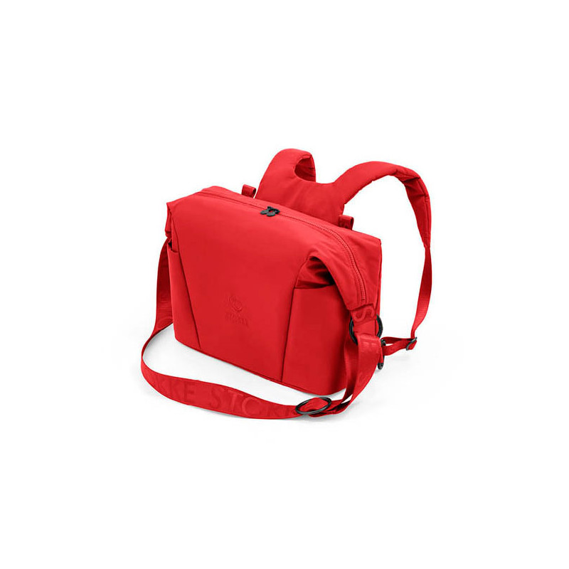 Bolso cambiador para Xplory X de Stokke, úsalo como bolso para el hombro o como mochila.