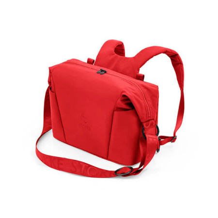 Bolso cambiador para Xplory X de Stokke, úsalo como bolso para el hombro o como mochila.
