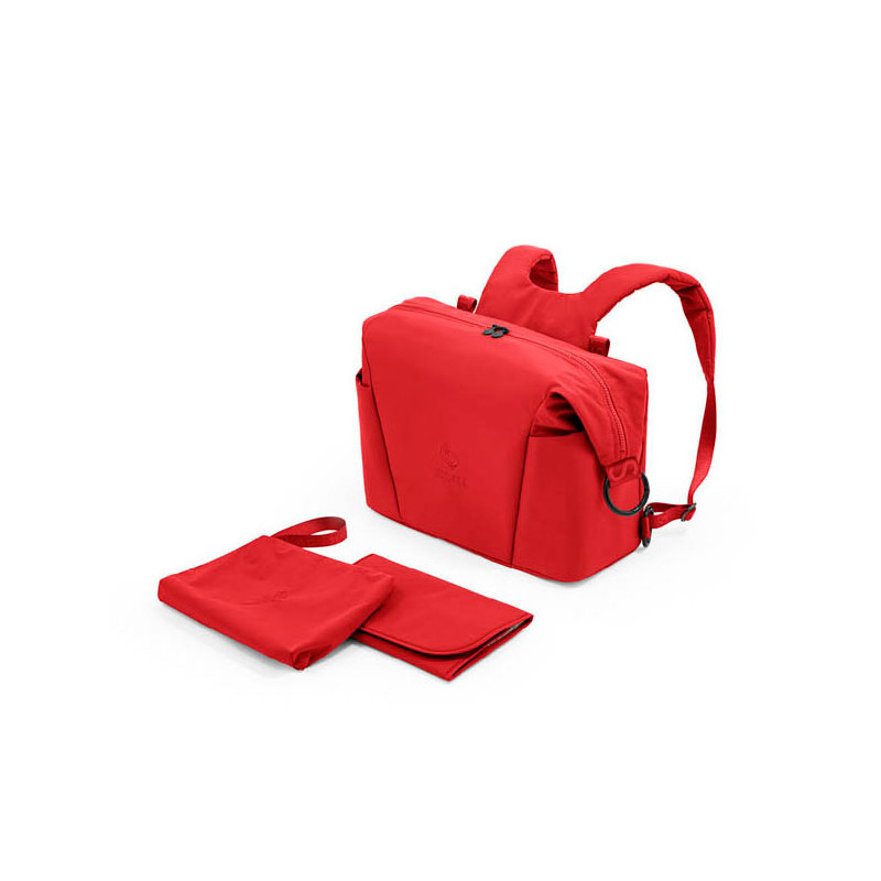 Bolso cambiador para Xplory X de Stokke, con tapete cambiador plegable y neceser de quita y pon incluido.