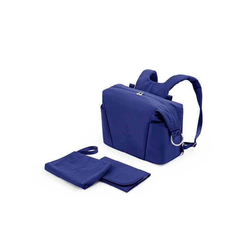 Bolso cambiador para Xplory X de Stokke, con tapete cambiador plegable y neceser de quita y pon incluido.