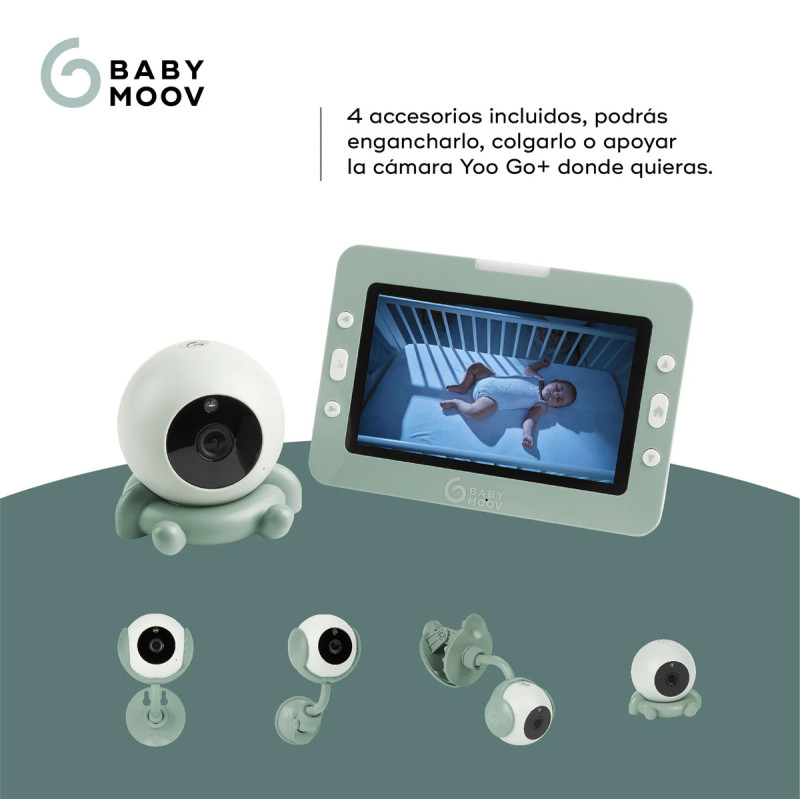 BABYMOOV Yoo-Go+ Vigilabebes opciones instalacion