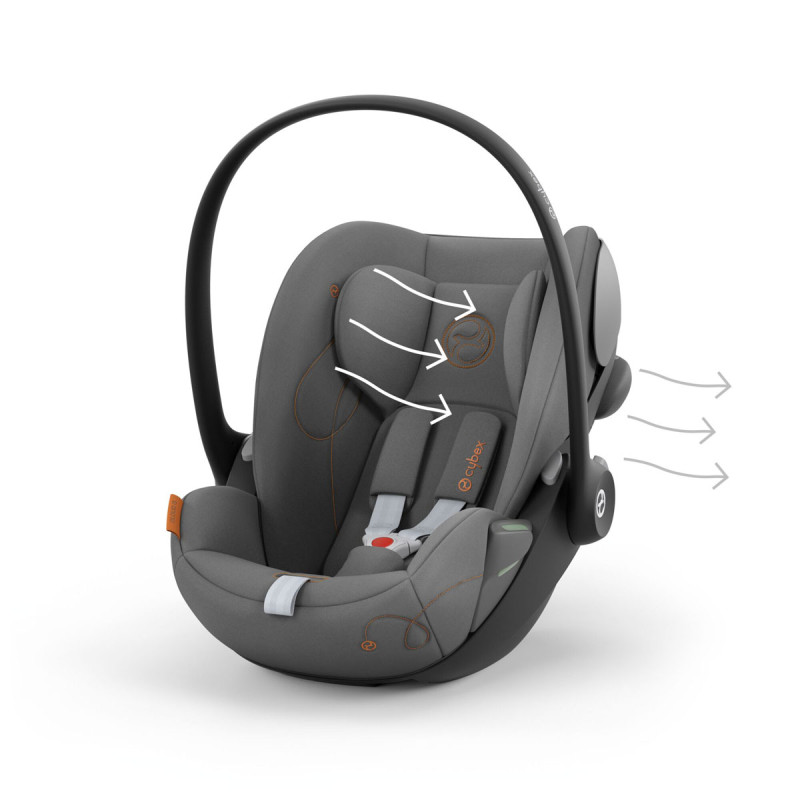 cybex cloud g silla de coche bebé lava grey 5