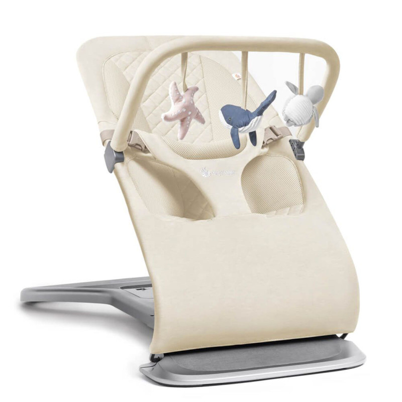 ergobaby arco de juegos para hamaca evolve instalada crema