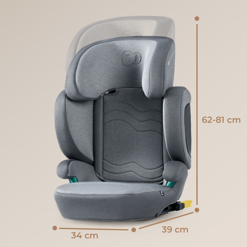 kinderkraft XPAND 2 i-Size Silla de coche Rocket Grey medidas