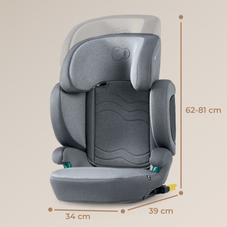 kinderkraft XPAND 2 i-Size Silla de coche Rocket Grey medidas