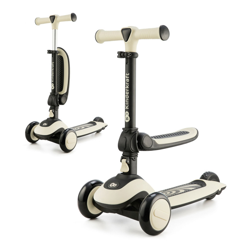 kinderkraft HALLEY Bicicleta y patinete blanco piedra
