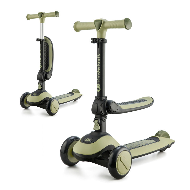kinderkraft HALLEY Bicicleta y patinete verde