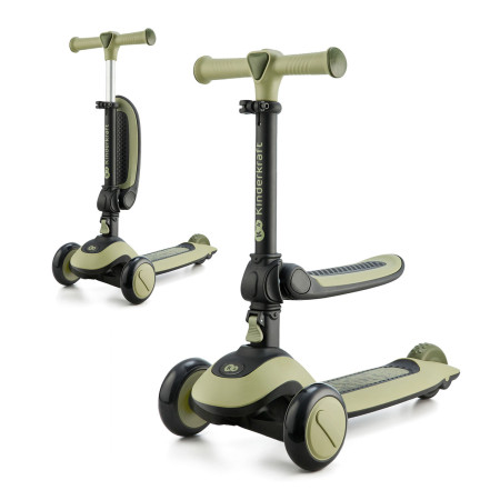 kinderkraft HALLEY Bicicleta y patinete verde