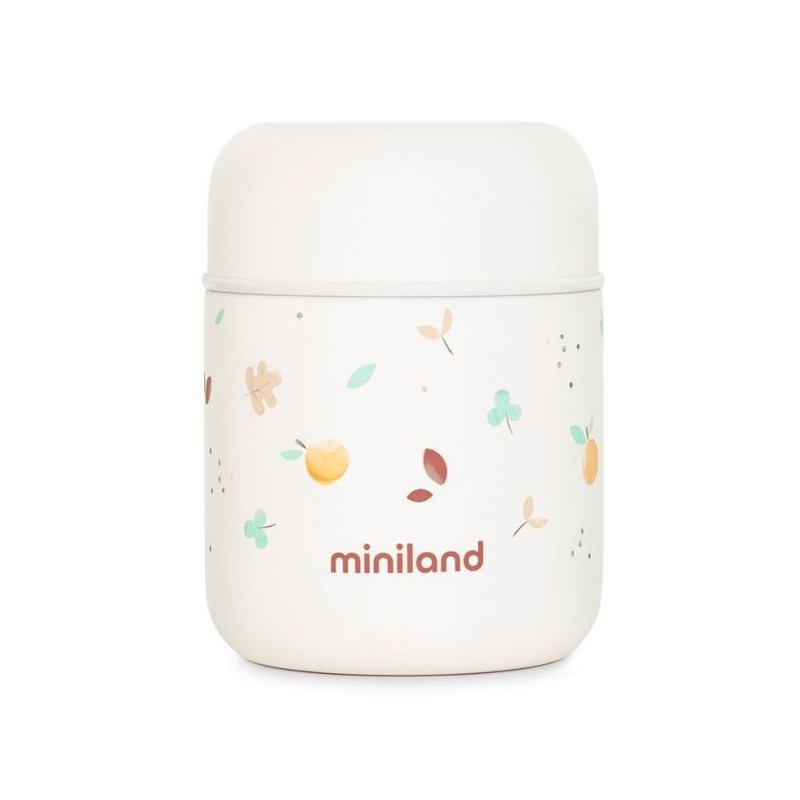 Termo para sólidos Food Thermy MINI Palms 280 ml de Miniland. Divertido diseño exterior.