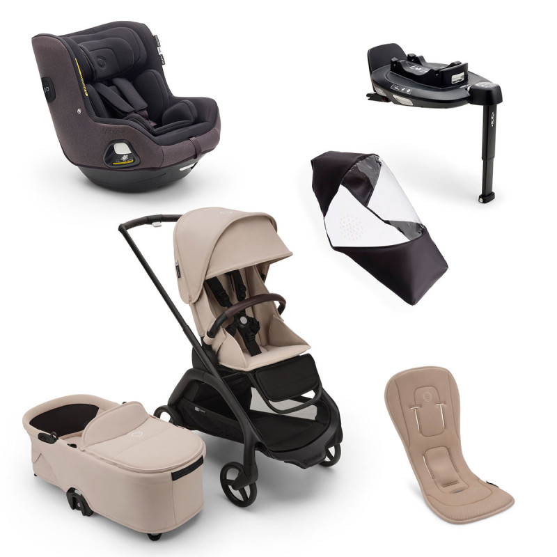 Bugaboo pack dragonfly completo recién nacido verano Desert Taupe